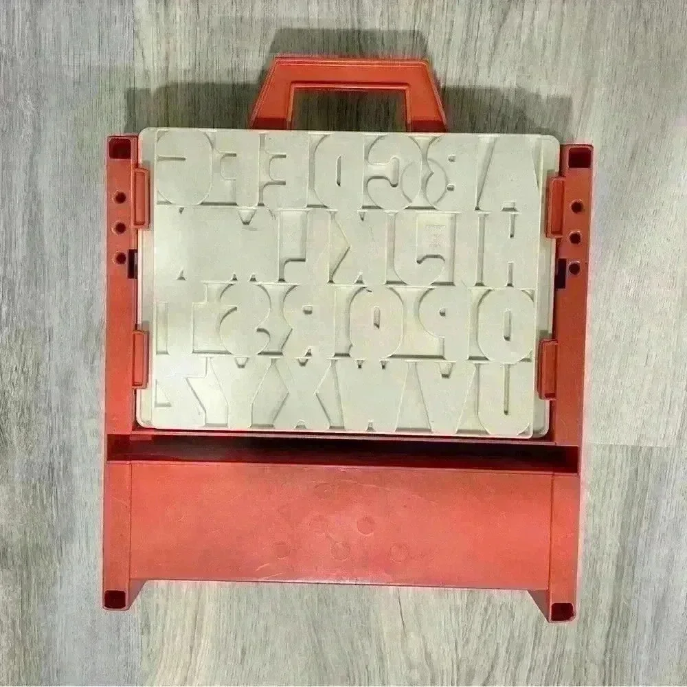 Vintage 1972 Fisher Price School Days Play Desk Toy Chalkboard Teacher